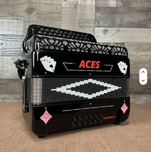 Acordeón Nuevo de 34 Botones con 3 Registros Negro FBbEb Original - Product Image 6