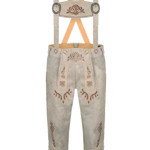 Vente en gros de vêtements traditionnels allemands bavarois Oktoberfest personnalisés Shorts Lederhosen pour hommes et femmes brodés respectueux de l'environnement - Product Image 1