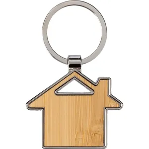 Portachiavi Personalizzato in Bambù Bernd, Gadget Promozionali e Moschettoni Personalizzabili - Product Image 1