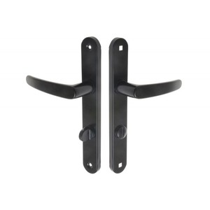 Poignée de porte D1/NADIA, longueur de plaque 30x215 72, WC-Noir - Product Image 1