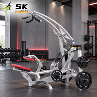 Mesin Lat Pulldown Komersial SK-HST-3 dengan Beban Plat, Peralatan Penguatan Otot Punggung dengan Sandaran Duduk untuk Latihan di Pusat Kebugaran