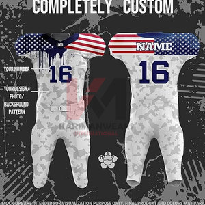 Uniformes de fútbol americano personalizables, camisetas y tops de alta calidad, tela transpirable, opciones de talla grande diseñadas para la comodidad - Product Image 4