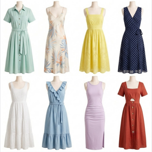 <b>Summer</b> Simple Knit Short Sleeve Women <b>Dress</b>, Slim Hip Cover Commute <b>Dress</b>, Random Mix Cuts Wholesale Shipment - Product Image 1