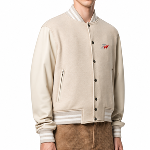 Vestes de sport pour hommes à fermeture éclair, respirantes, multicolores et multi-designs, avec nom et numéro, style Letterman - Product Image 1