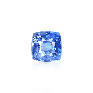 Zafiro Azul - Gema Natural Facetada de 3.84 Quilates, Color Azul Real Calibrado, Gema Suelta de 10 mm, Tamaño 8 mm, Tratada con Calor 6 mm - Product Image 1