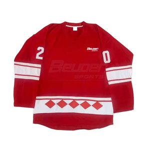 Jersey de Hockey sobre Hielo BEUDEN SPORTS, Superventas, 100% Poliéster, Personalizable, Alta Calidad, Transpirable, Secado Rápido, Unisex, Bajo Precio - Product Image 4