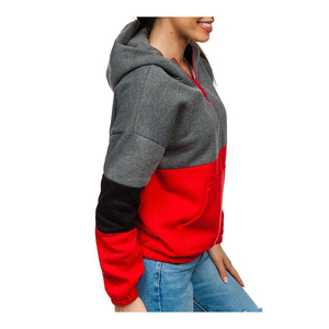 Custom Wholesale <b>Long</b> Sleeve <b>Lady</b> Women <b>Top</b> Pullover Hoodies Crop Hoodies For Women - Product Image 3