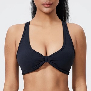 Soutien-gorge de sport de yoga à soutien élevé pour femmes séchage rapide et doux respirant haut d'entraînement sans couture rembourrage amovible pour la course à pied Fitness - Product Image 3