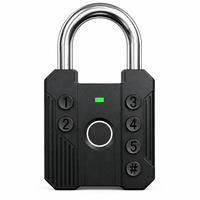 Cadenas intelligent à empreinte digitale MQQ 500 avec clé à code et déverrouillage par application, serrure de sécurité sans clé Bluetooth pour porte, casier, bagages, vélo