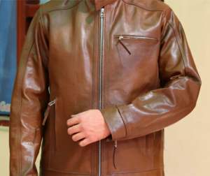 Vestes en cuir pour hommes de haute qualité à prix bas fabriquées au Pakistan, vente en gros, mode, utilisation en extérieur en hiver, logo frontal respirant - Product Image 4