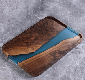 ถาดไม้เอนกประสงค์ขายดีที่สุด พร้อมหูจับ ทำความสะอาดง่าย และปรับแต่งได้ สำหรับเสิร์ฟอาหาร กาแฟ ชา ขนม และใช้ตกแต่ง - Product Image 3