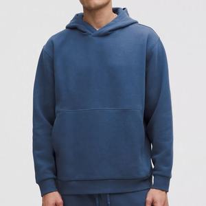 High Quality Custom Logo Embroidered Solid Heavyweight Autumn <b>Hoodie</b> Distressed Faux <b>Fur</b> Hood Cropped Hoodies for Men - Product Image 1