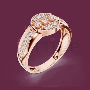 Anillo chapado en oro de moda de 10K para hombres y mujeres - Product Image 1