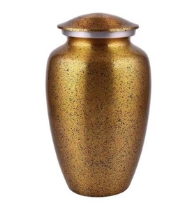 Urnas de cremación de aluminio con textura elegante Acabado de metal Cremación Ceremonia de muerte Urnas decorativas Tendencia superior - Product Image 1