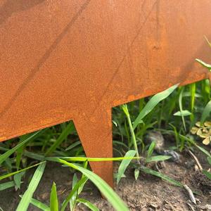 Sunsbuild Luxury High Performance Corten Steel Garden Edging Easy Install Rectangle Grass Stone Border Durable - Product Image 5