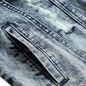 Chaqueta de mezclilla de alta calidad para hombre, estilo moderno, cómoda, duradera y para uso casual, chaqueta de invierno. - Product Image 6