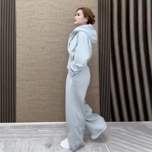 Conjunto Casual de Dos Piezas para Mujer, Sudadera con Capucha, Chaleco, Pantalones, Traje Deportivo de Verano, Pantalones con Capucha, Ropa Deportiva - Product Image 5