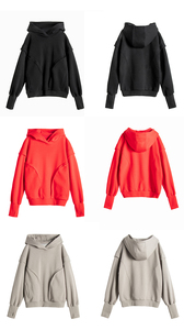 Sweat à capuche en détresse Vintage Crewneck hommes lavage à l'acide avec impression personnalisée graphique 100% coton automne sweats à capuche surdimensionnés - Product Image 6