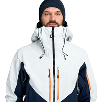 Nuevo Traje de Esquí con Capucha Talla Grande Unisex XL, Diseño Personalizado, Desmontable, Impermeable 10.000 mm, Cortavientos y Transpirable