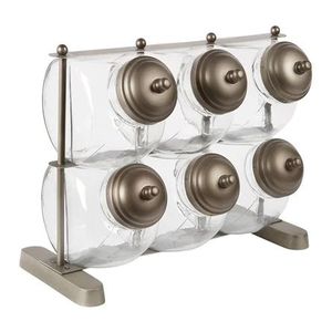 Handcrafted iron <b>rack</b> with multiple glass slots and ergonomic structure made for stylish kitchen or bar display - Product Image 1