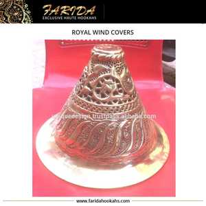 2023 accesorios de latón de lujo para cachimba cubierta de viento Shisha de alta calidad con técnicas de laca únicas cubierta de viento de carbón - Product Image 4