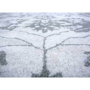 พรมทอมือลายดอกไม้สีเทาและสีดำ ทำจากขนสัตว์และใยวิสโคส รูปทรงสี่เหลี่ยมผืนผ้า สำหรับตกแต่งบ้านและทางเดิน รุ่น TRA-13543 - Product Image 3