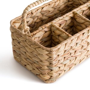 Porte-ustensiles en jacinthe d'eau à prix avantageux, organisateur de couverts, porte-couverts, vaisselle, rangement multifonctionnel imperméable - Product Image 3