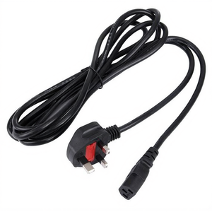 BS-1363 a LP-60L 3m Power <b>Cable</b> with Fuse UK to C13 for PC and <b>Printers</b> - Product Image 2