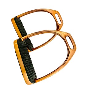 Recién llegado, estribos de caballo de salto, empuñadura de seguridad de junta Flexible, aleación de aluminio, fabricante de exportación de fábrica OEM - Product Image 6