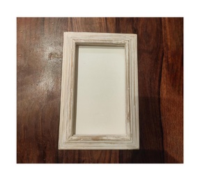 Factory Price Modern Designs Hand Carved Wood Photo <b>Frame</b> <b>White</b> Color Home Design Mango Wood Supplier Manufacturer Supplier - Product Image 2
