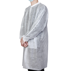 Uniforme de hospital no tejido Cuello redondo Bata quirúrgica Uniformes de hospital - Product Image 2