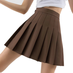 Mini jupe plissée noire pour femme, tenue courte de Tennis