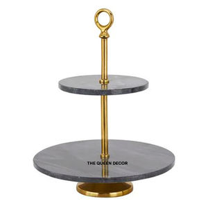 Soporte de pastel de Metal antiguo de alta calidad con mango dorado Nuevo diseño único para Decoración de Pastel elegante Herramientas de pastel al por mayor - Product Image 1