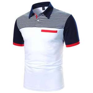 Polos personnalisés pour hommes avec logo personnalisé T-shirts de polo de golf vierges à sublimation en polyester 100% pour vêtements de sport - Product Image 6