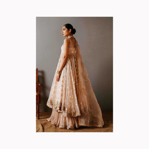 Nouveauté femmes Lehenga Banarasi soie Choli broderie travail mariée Lehanga Choli pour mariage et tenue de festival - Product Image 2