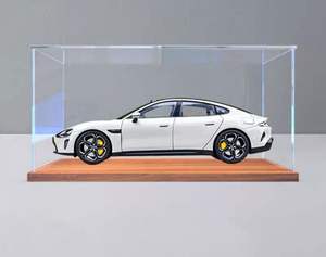 Acrylic Rectangle 1:18 Scale Model Cars Display Box LED Light Clear Dustproof Collector Case Diecast Showroom Displays Artful - Product Image 4