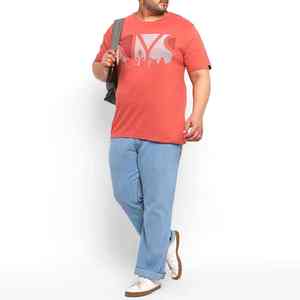 เสื้อยืดผ้าฝ้ายโอเวอร์ไซส์สำหรับผู้ชายทรงพลัสไซส์ทำจากผ้าคอตตอนพิมพ์ลายออกแบบได้ตามที่ต้องการ - Product Image 5