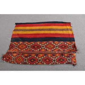 2.3x3.2 ft Vintage Kilim Rug, Turkish Rug, <b>Red</b> Floral <b>Wool</b> Rug - Product Image 2