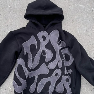 Sudadera con capucha de gran tamaño lavada con ácido para hombre, jersey de diseñador de fabricante de ropa personalizada - Product Image 3