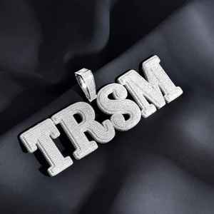 Pendentif en diamant Moissanite coupe ronde pour pendentif glacé style Hip Hop cadeau d'anniversaire pour homme en argent sterling 925 - Product Image 4