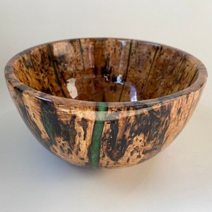 Bois d'acacia familial de haute qualité avec bol à salade en résine bol de service en bois bol de forme ronde - Product Image 3