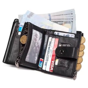 Cartera Corta de Cuero Genuino para Hombre, Cuero Real, Anti-RFID, Bloqueo, Cuero Puro 2026 - Product Image 3