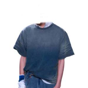 Acid Wash Drop Shoulder <b>Cropped</b> T Shirts <b>Men's</b> Short Sleeve Vintage Wash TShirts Casual Stone Wash Tee <b>Tops</b> <b>Mens</b> <b>Men's</b> T-shirts - Product Image 5