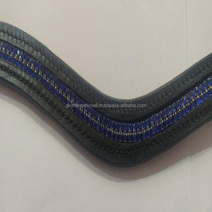 Chaîne personnalisée en cristal bleu à deux rangées Chaîne vide en cuir avec boutons pression Toutes les tailles Cob complet fabriqué en Inde Commande en gros - Product Image 6