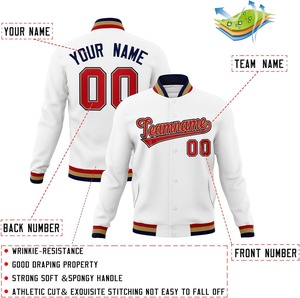 Veste universitaire en laine de qualité supérieure avec manches en cuir patchs de broderie personnalisés fourniture de veste Letterman de baseball universitaire personnalisée - Product Image 4