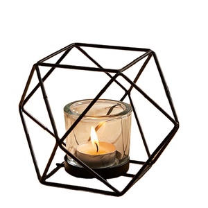 Hot Selling <b>Black</b> Metal <b>Candle</b> <b>Holder</b> - Product Image 1