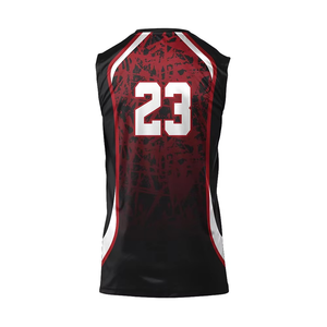 Custom Men's Sleeveless Volleyball Uniforms Latest Designs Beach Volleyball Jerseys in Stylish Sets - Product Image 3