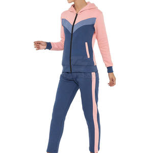 Conjunto Deportivo Informal con Capucha para Mujer, Tendencia de Invierno, con Bolsillos Laterales, Color Sólido en Contraste, Corte Regular - Product Image 1