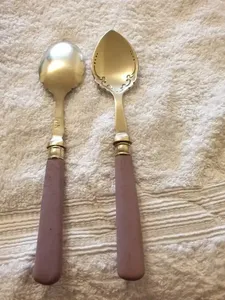 Colección de cucharas de diseñador moderno de lujo, cubiertos de metal hechos a mano para cocina elegante y mesa de comedor - Product Image 2