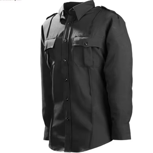 Camisa uniforme de manga corta de poliéster 100% de alta calidad a precio razonable para guardia de seguridad - Product Image 6